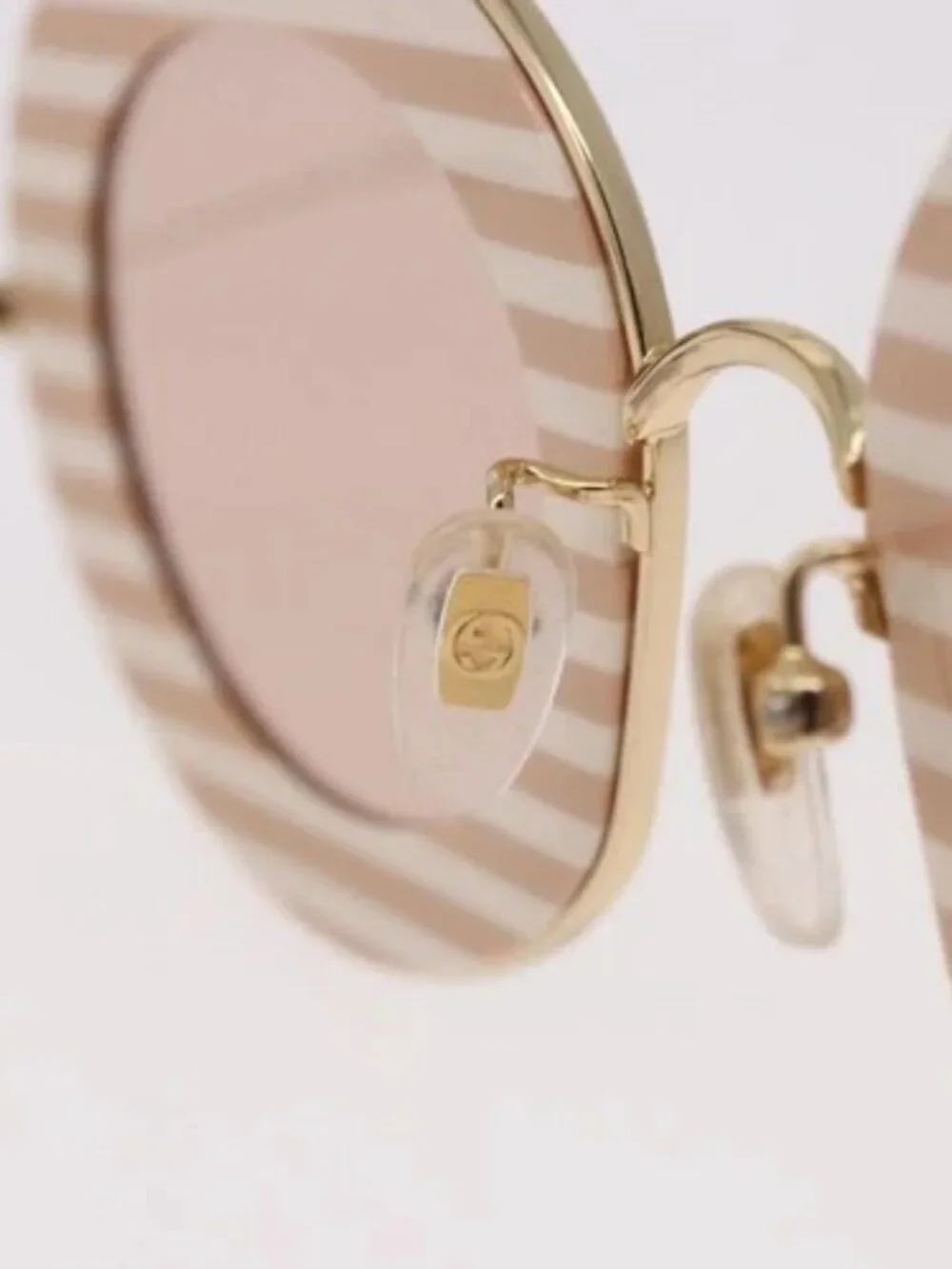 GUCCI Sunglasses metal Brown Auth 189575M
